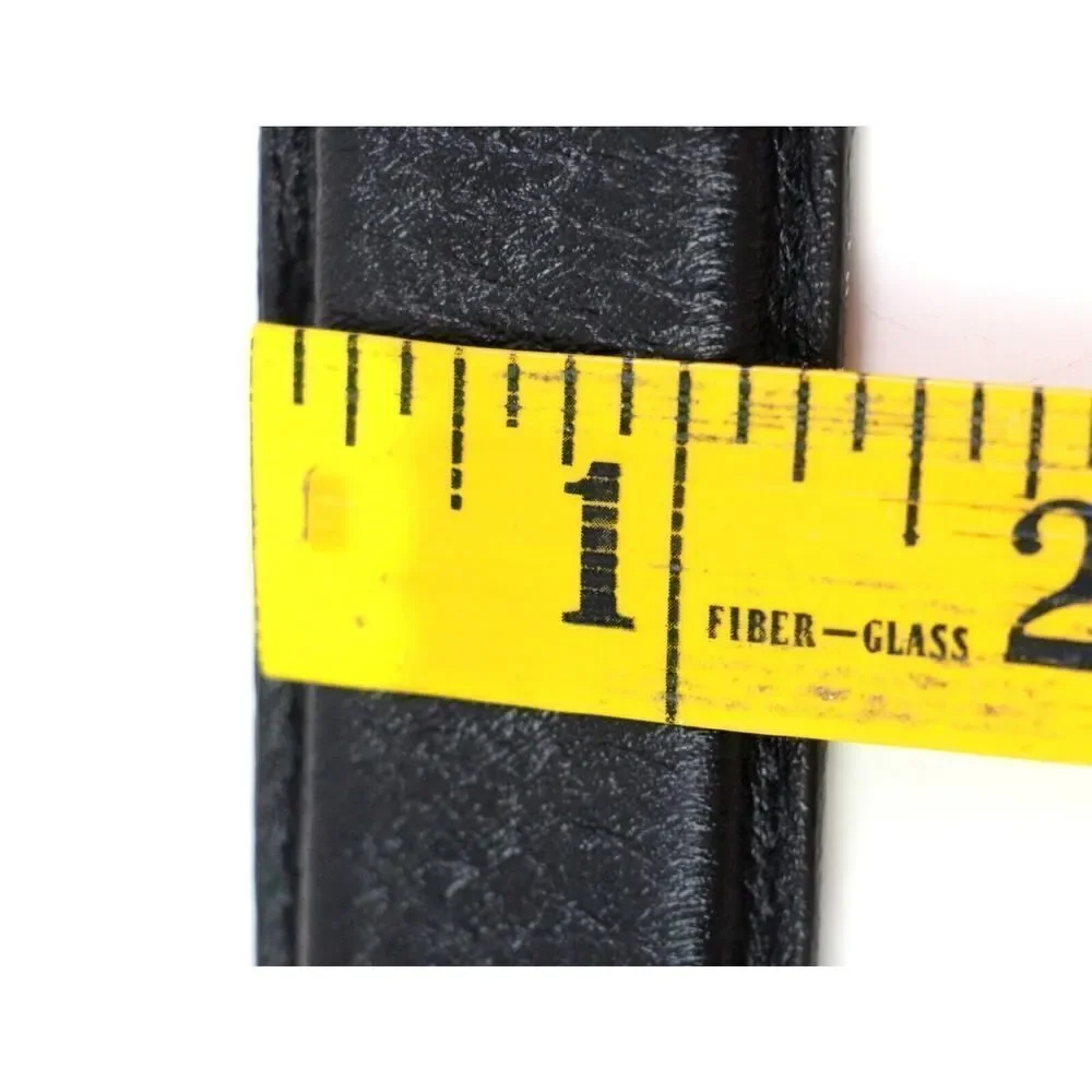 Novin Leather BLACK REAL LEATHER 1 1/4